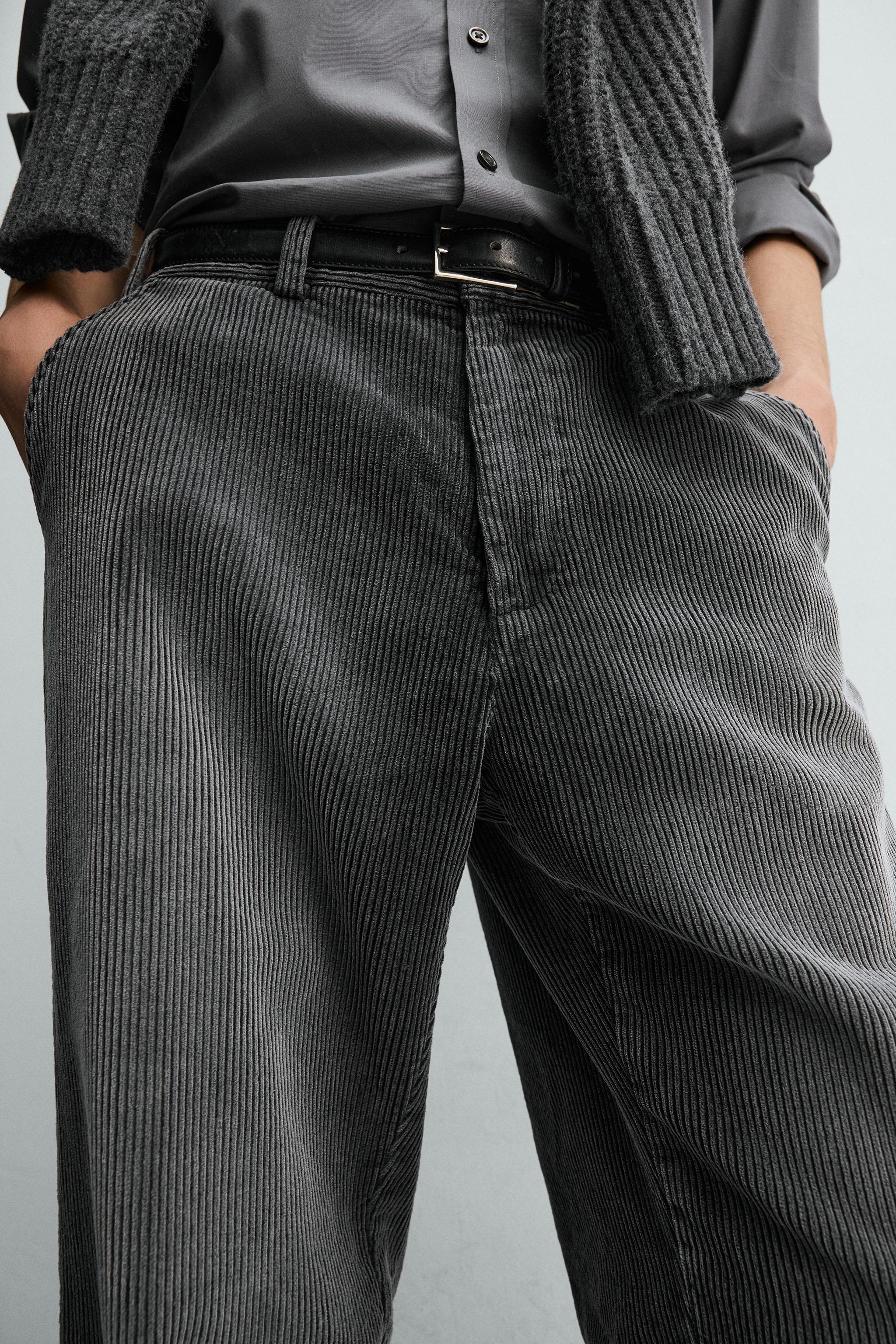 RELAXED FIT CORDUROY PANTS